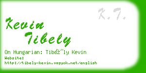 kevin tibely business card